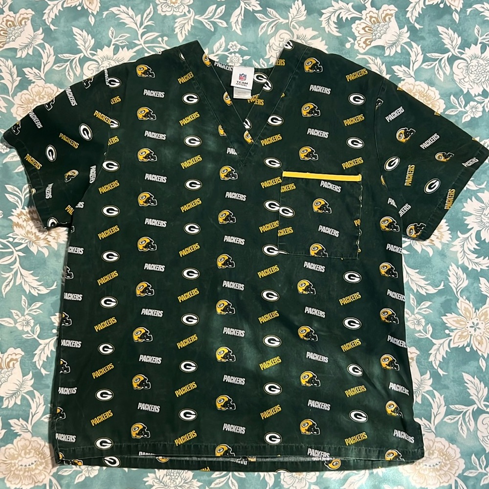 Green Bay Packers Scrub Top